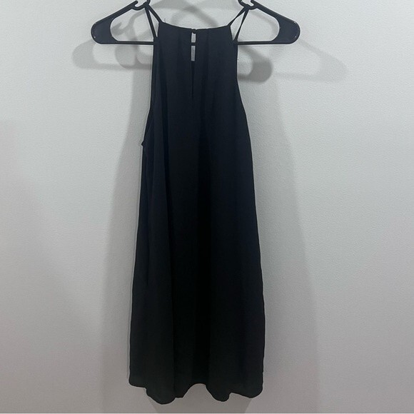 TCEC black pleated trapeze swing dress with pockets size medium - Picture 7 of 10
